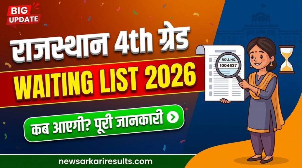 Rajasthan 4th Grade Waiting List 2026 kab aayegi - RSSB Group D Reserve List Update