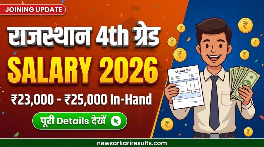 Rajasthan 4th Grade Salary 2026 - RSSB Group D In-Hand Salary Joining Posting Details
