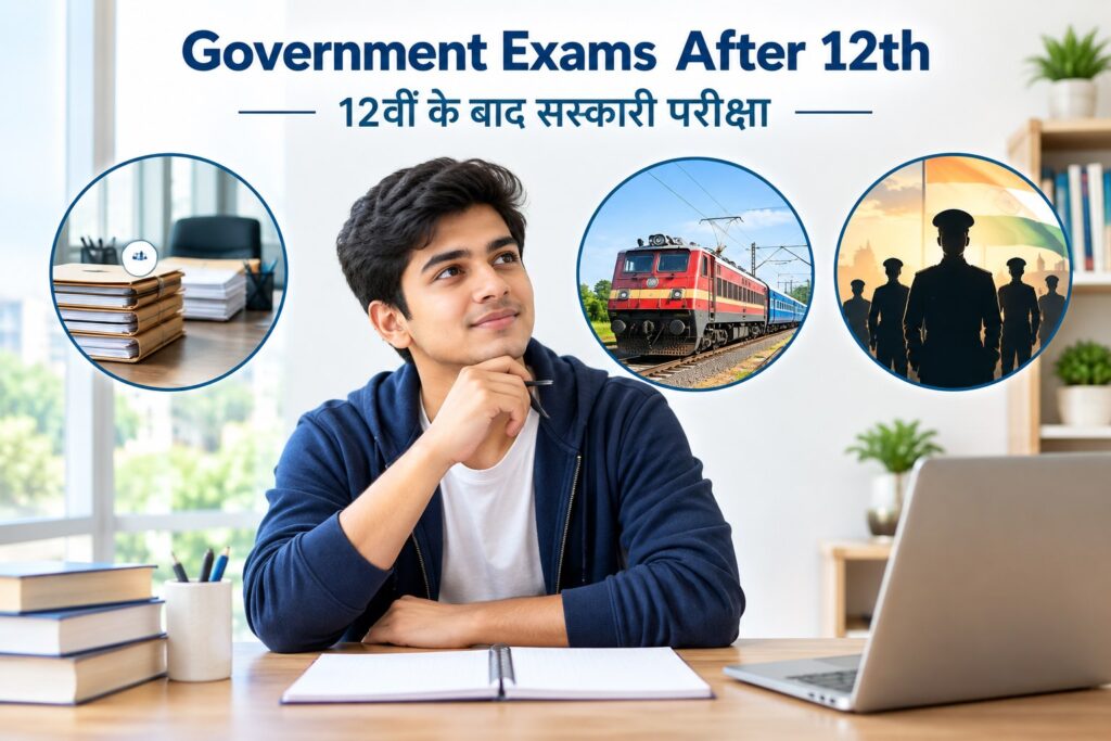 Exam for government jobs after 12th - SSC, Railway and Defence exam guide