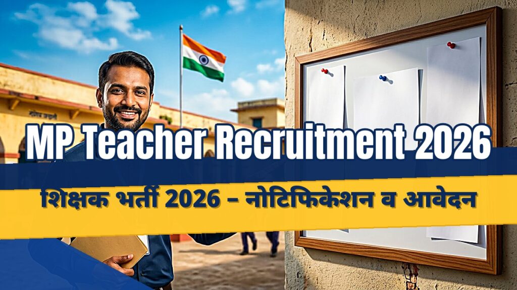 MP teacher recruitment 2026 notification and apply online details for Madhya Pradesh teaching posts