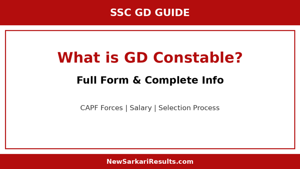 ssc gd full form what is gd constable capf forces salary